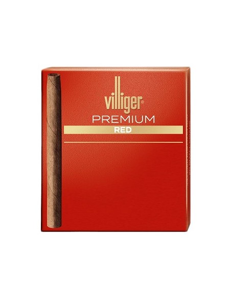 سیگار برگ ویلیجر-ویلیگر پریمیوم رد فیلتر (سیگاریلو) Villiger Premium Red Filter - بسته 20 نخی