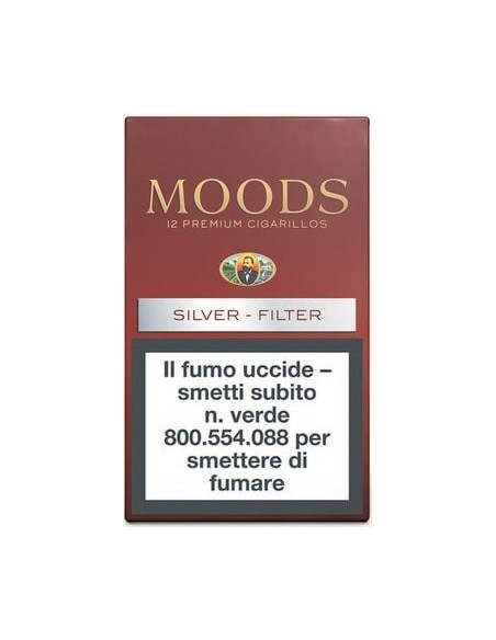 سیگار برگ مودز سیلور فیلتر (سیگاریلو) Moods Silver Filter - (12 نخ)