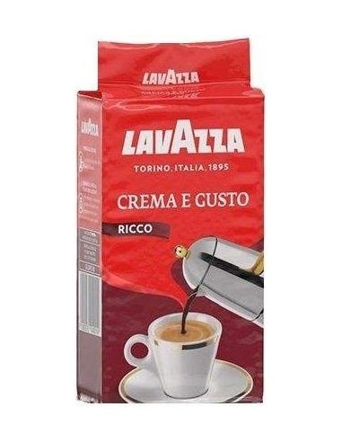 پودر قهوه لاوازا (لاواتزا) کرما ای گوستو ریکو Lavazza Crema E Gusto Ricco 250g