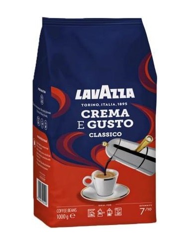 دانه قهوه لاوازا (لاواتزا) کرما ای گوستو کلاسیکو Lavazza Crema E Gusto Classico 1000g
