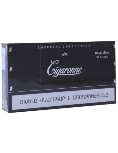 سیگار سیگارون رویال اسلیم مشکی Cigaronne...