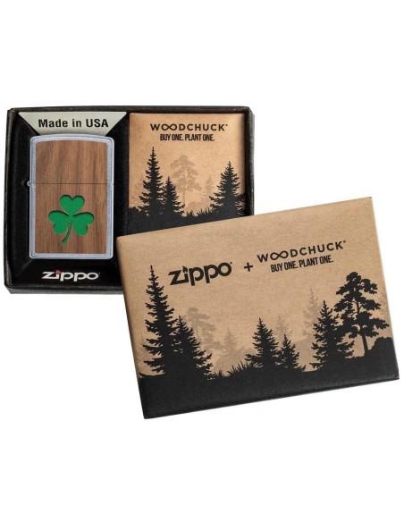 فندک زیپو مدل Zippo 49056 (Clover Walnut Emblem)