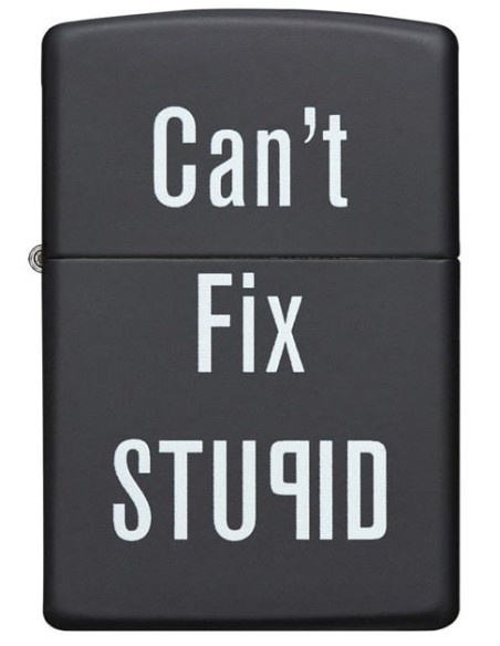 فندک زیپو مدل Zippo 28664 (Cant Fix Stupid)