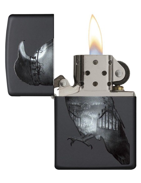 فندک زیپو مدل Zippo 29407 (Raven &amp Cemetary)