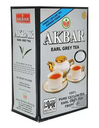 خرید چای اکبر ارل گری پاکتی Akbar Earl Grey 500gr اصل
