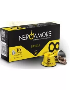 خرید کپسول قهوه نسپرسو شماره 8 برزیل Nero amore 8 Brasile