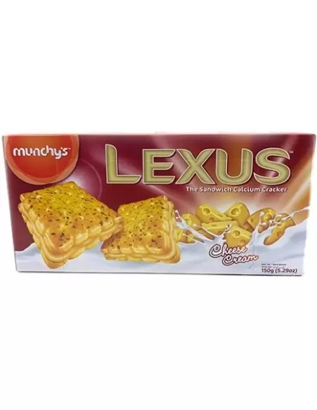کراکر پنیری لکسوس مانچیز Munchy's Lexus Sandwich Cheese Cream Cracker