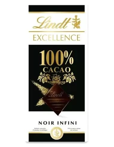 خرید شکلات تلخ اکسلنس 100% لینت Lindt Excellence Dark 100% Chocolate