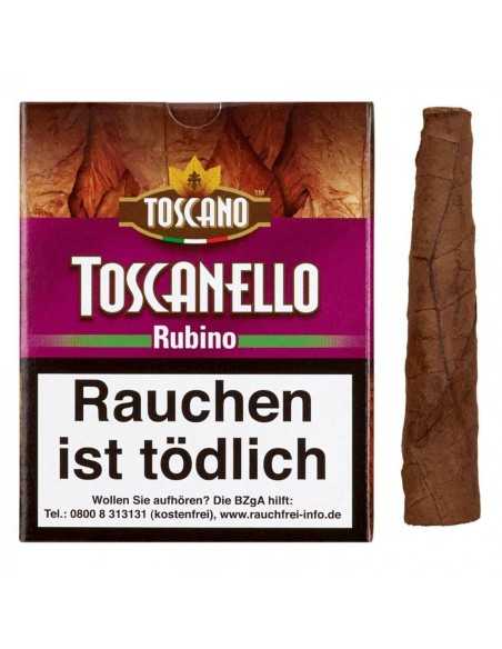 سیگار برگ (سیگارلو) توسکانلو Toscano Toscanello Rubino (بسته 5 نخی)