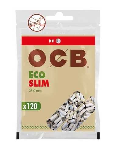فیلتر سیگار پیچ گیاهی 120 عددی OCB Eco Slim 6mm