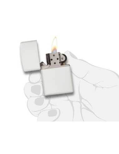 فندک زیپو سفید مات Zippo 214 (REGULAR WHITE MATTE)