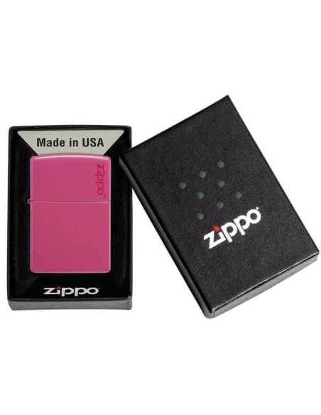فندک زیپو سرخابی مات Zippo 49846ZL (FREQUENCY ZIPPO LOGO)
