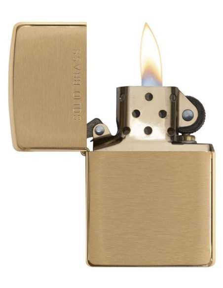 فندک زیپو طلایی Zippo 204 (BRUSH FINISH BRASS)