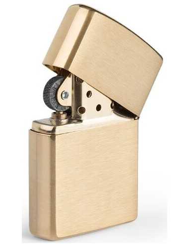 فندک زیپو طلایی Zippo 204 (BRUSH FINISH BRASS)