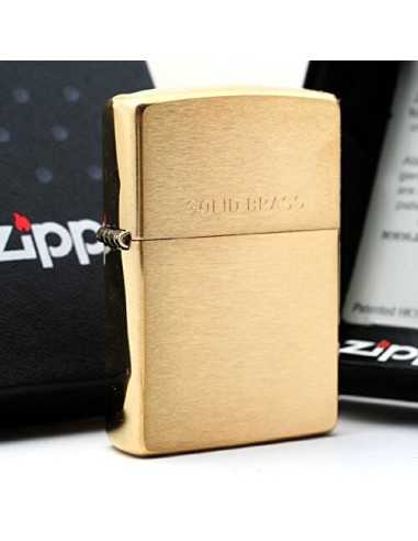فندک زیپو طلایی Zippo 204 (BRUSH FINISH BRASS)