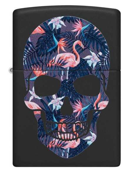 خرید فندک زیپو طرح جمجمه و فلامینگو Zippo 49771 (FLAMINGO SKULL)