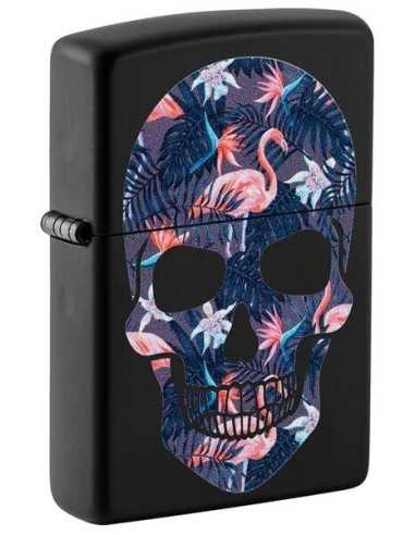 فندک زیپو طرح جمجمه و فلامینگو Zippo 49771 (FLAMINGO SKULL)
