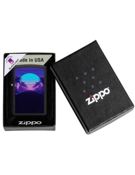 فندک زیپو Zippo 49809 (SUNSET BLACK LIGHT DES)