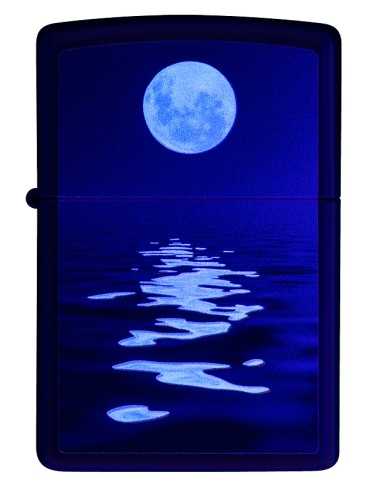 فندک زیپو طرح ماه شب تاب Zippo 49810 (FULL MOON)