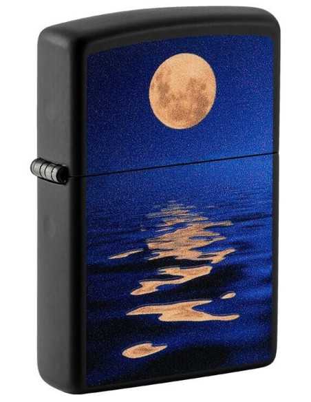 فندک زیپو طرح ماه شب تاب Zippo 49810 (FULL MOON)