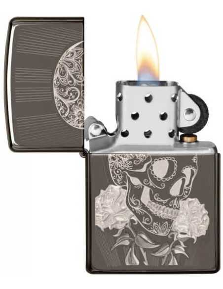 فندک زیپو طرح جمجمه Zippo 29883 (FANCY SKULL)