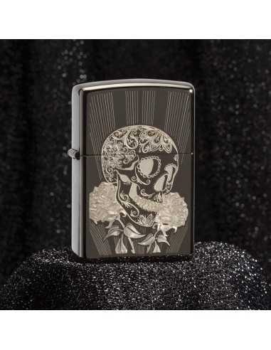 فندک زیپو طرح جمجمه Zippo 29883 (FANCY SKULL)