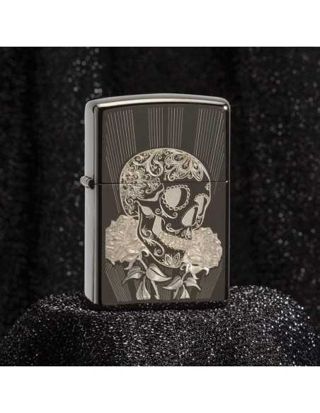 فندک زیپو طرح جمجمه Zippo 29883 (FANCY SKULL)