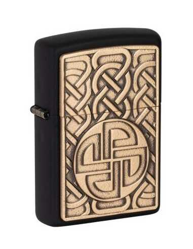 فندک زیپو نشان اسکاندیناوی Zippo 49538 ( NORSE ANTIQUE BRASS EMB)