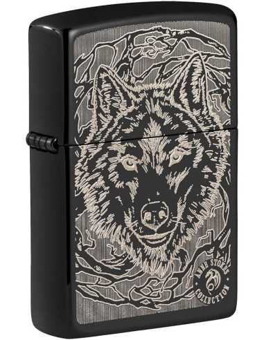 فندک زیپو طرح گرگ Zippo 49443 (ANNE STOKES)
