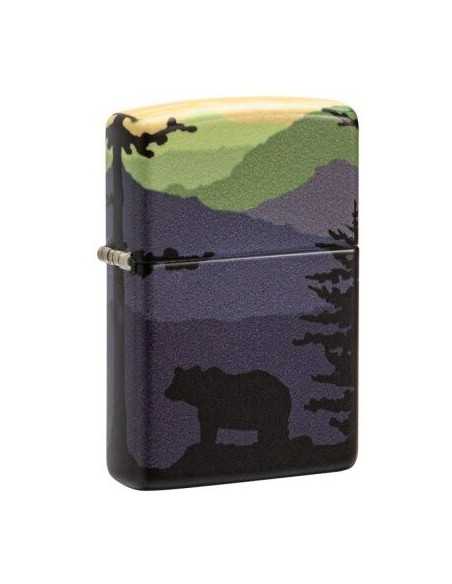 فندک زیپو طرح خرس و جنگل Zippo 49482 (BEAR LANDSCAPE)