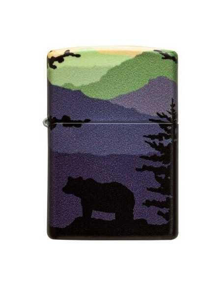 فندک زیپو طرح خرس و جنگل Zippo 49482 (BEAR LANDSCAPE)