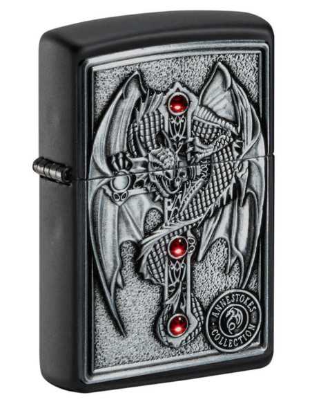 فندک زیپو نگین سواروسکی Zippo 49755 (ANNE STOKES GOTHIC GUAR)