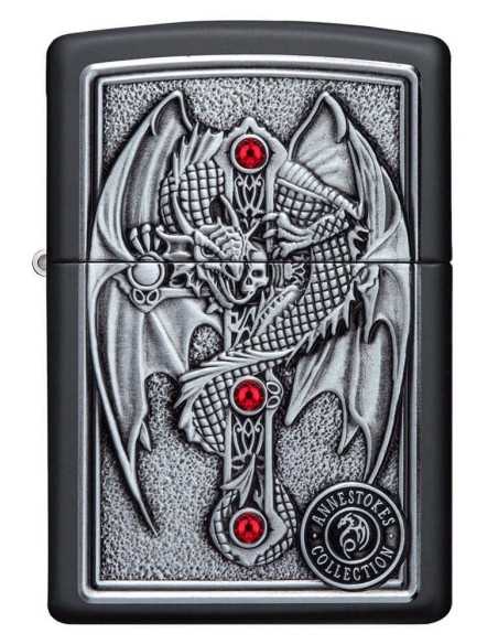 فندک زیپو نگین سواروسکی Zippo 49755 (ANNE STOKES GOTHIC GUAR)