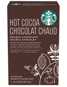 هات چاکلت (هات کاکائو) استارباکس دابل چاکلت 8عددی Starbucks Double Chocolate Hot Cocoa