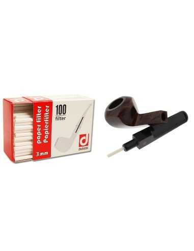 فیلتر پیپ 3 میلی متری دنیکوتا 100 عددی Denicotea