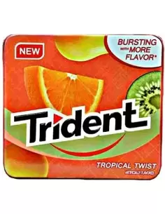 خرید آدامس میوه های استوایی تریدنت Trident Tropical Twist Sugar Free Gum