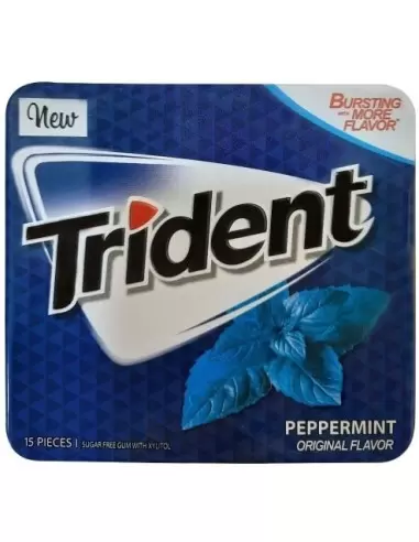 خرید آدامس نعنا فلفلی تریدنت Trident Peppermint Sugar Free Gum