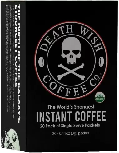 خرید قهوه فوری فول کافئین دث ویش Death Wish Organic Instant Coffee