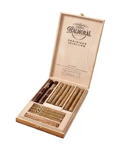 باکس سلکشن کالکشن 12 نخی سیگار برگ بالمورال Balmoral Dominican Selection Collection