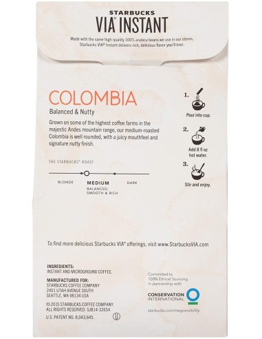 قهوه فوری کلمبیا استارباکس Starbucks Colombia...