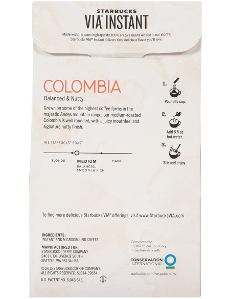 قهوه فوری کلمبیا استارباکس Starbucks Colombia Instant Coffee