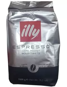 دانه قهوه ایلی اسپرسو دارک روست 1 کیلویی illy Espresso Dark Roast Coffee Bean
