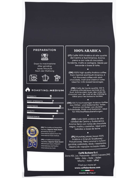 دانه قهوه 100٪ عربیکا بوربن Borbone ٪100 Arabica Coffee Beans