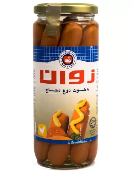 سوسیس هات داگ مرغ زوان Zwan chicken hot dog sausages 520g