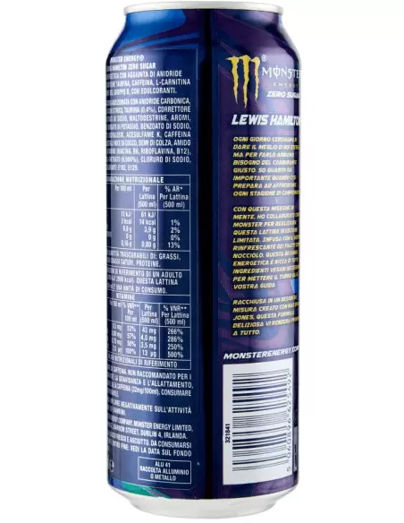 نوشیدنی انرژی زا بدون قند مانستر لویز همیلتون Monster Energy Lewis Hamilton 500ml
