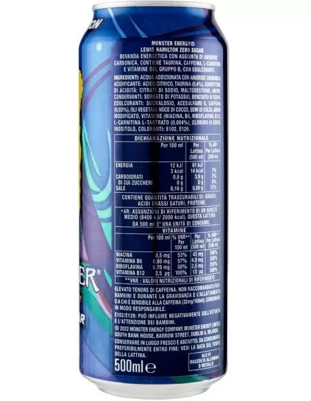 نوشیدنی انرژی زا بدون قند مانستر لویز همیلتون Monster Energy Lewis Hamilton 500ml
