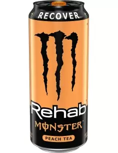 نوشیدنی انرژی زا مانستر رهب چای و هلو Monster Energy Rehab Peach+Lemonade 500ml