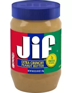 کره بادام زمینی جیف کرانچی (آبی) Jif Extra Crunchy Butter