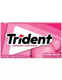 خرید آدامس تریدنت بادکنکی اصل 14عددی Trident bubblegum
