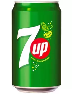 خرید نوشابه سون اپ اصلی قوطی فلزی اماراتی 7up 300ml